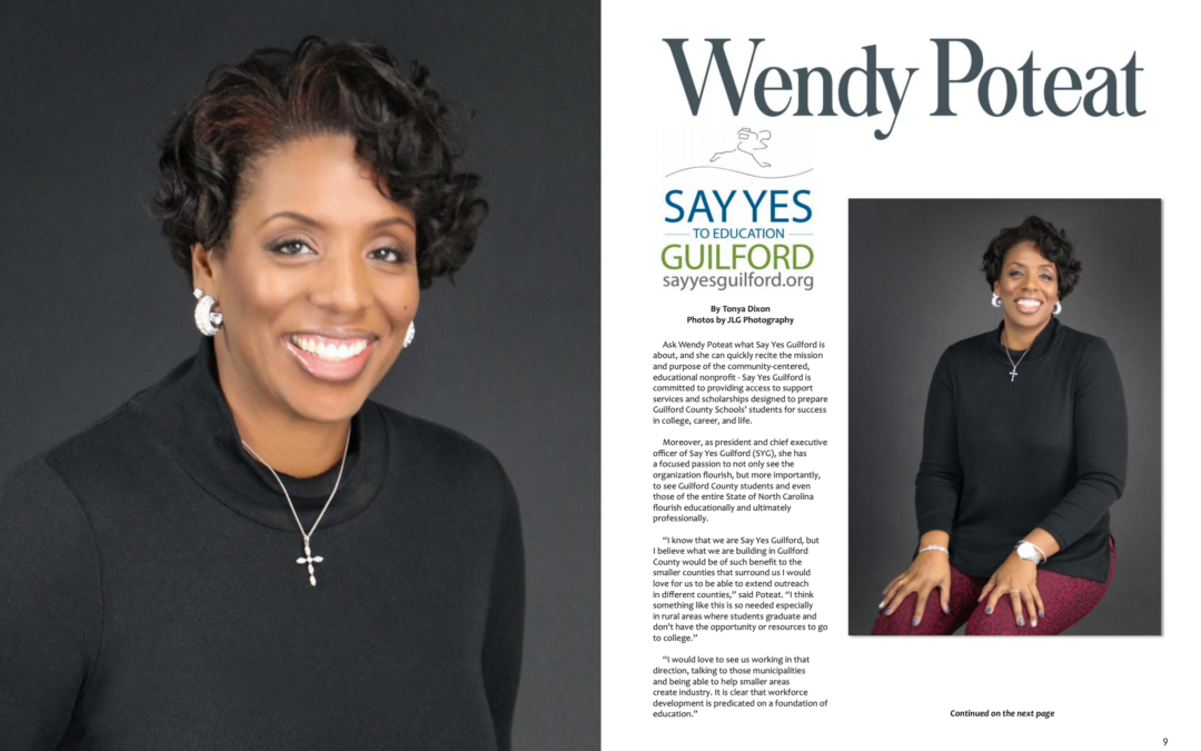 Say Yes Guilford CEO Wendy Poteat Featured in Huami Magazine